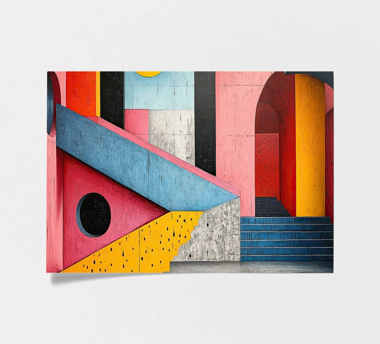 Surrealismus Architektur Design Geometrie Stickerbogen von Nikis Art Studio