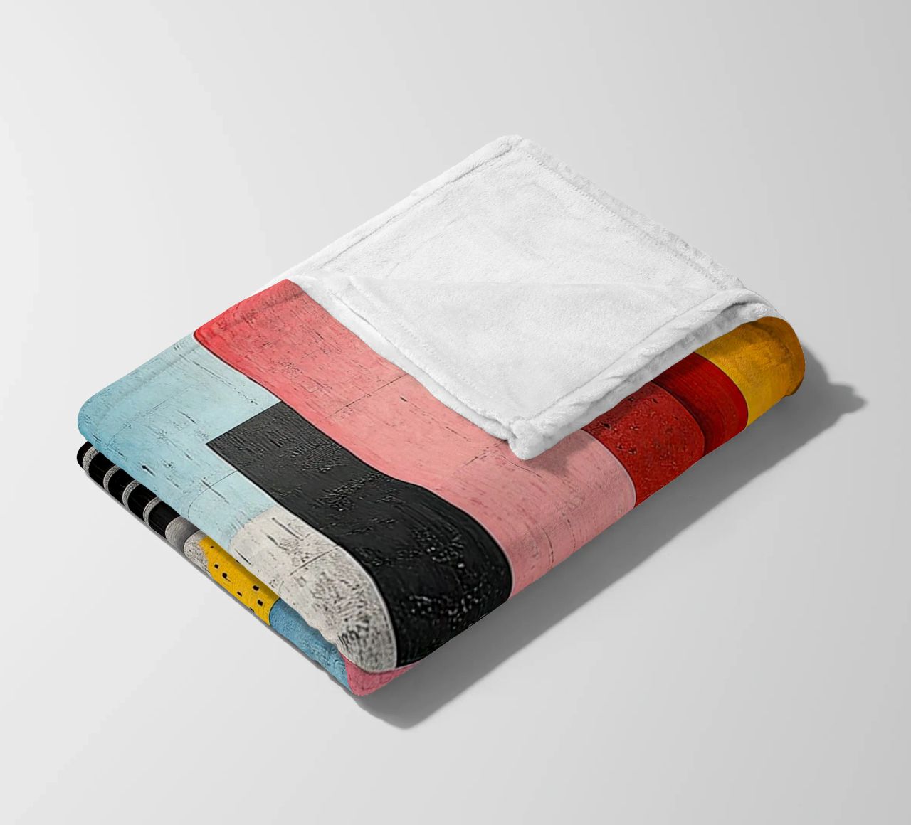 Surrealism Architecture Design Geometry fleece blanket by Nikis Art Studio