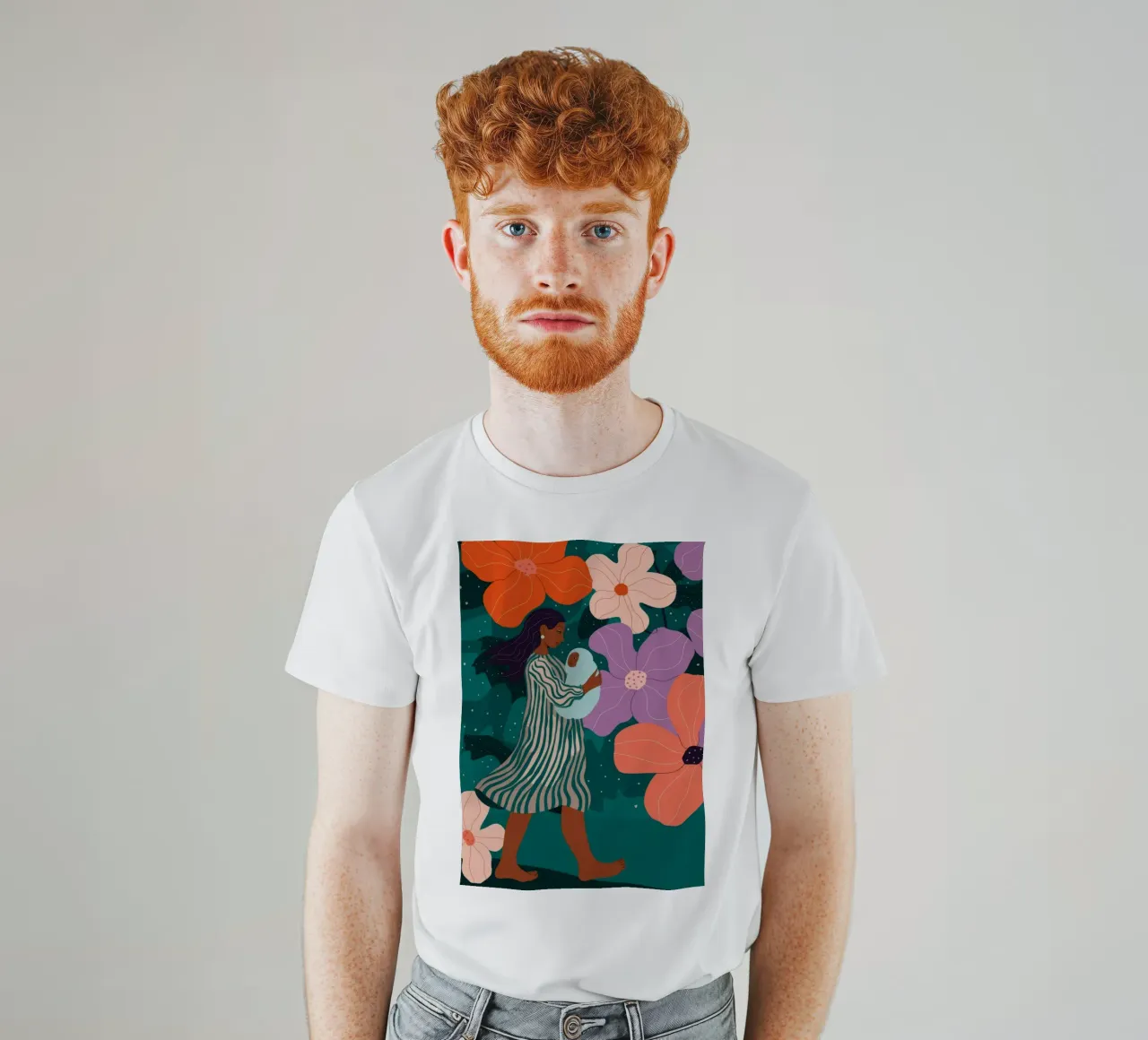 Passeggiata nei giardini fioriti t-shirt da Emery Kate