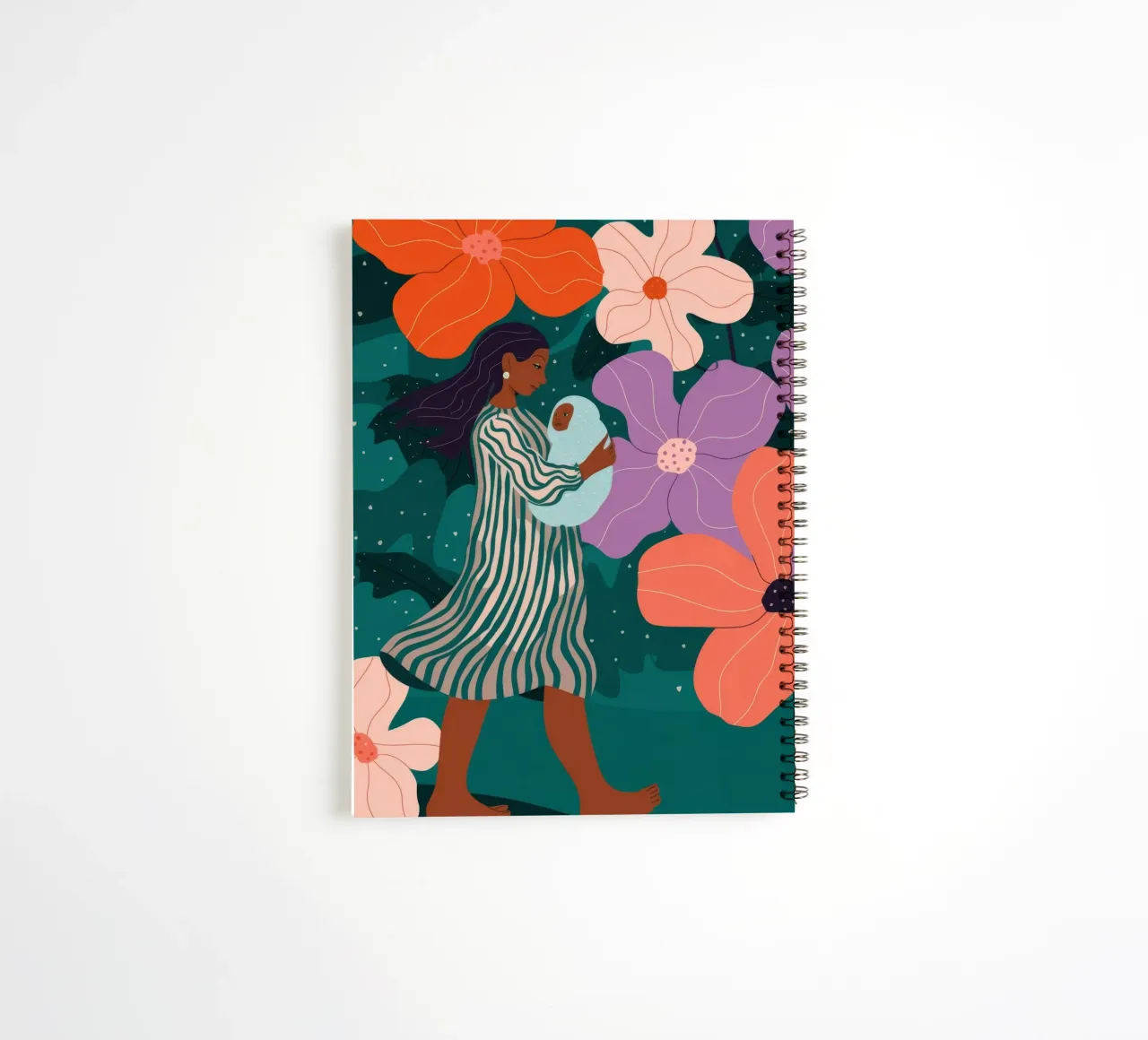 Flower Garden Stroll carnet à spirale de Emery Kate