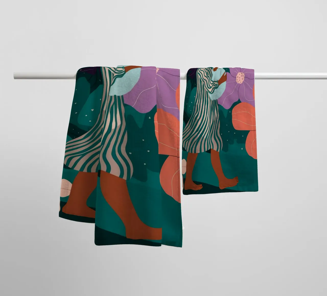 Flower Garden Stroll towel by Emery Kate