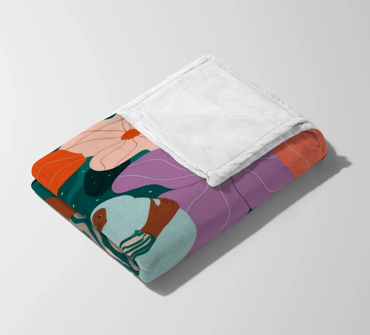Flower Garden Stroll fleece blanket by Emery Kate