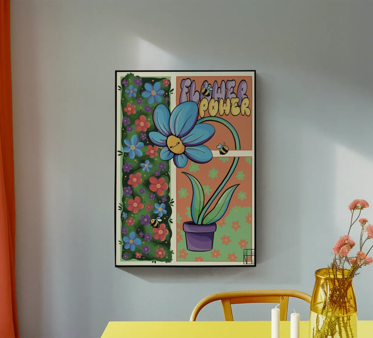 FLOWER acryl van Hemy
