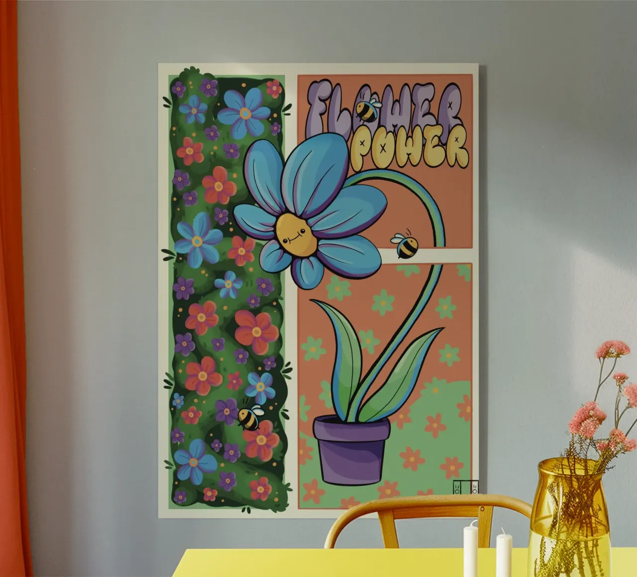 FLOWER acryl van Hemy