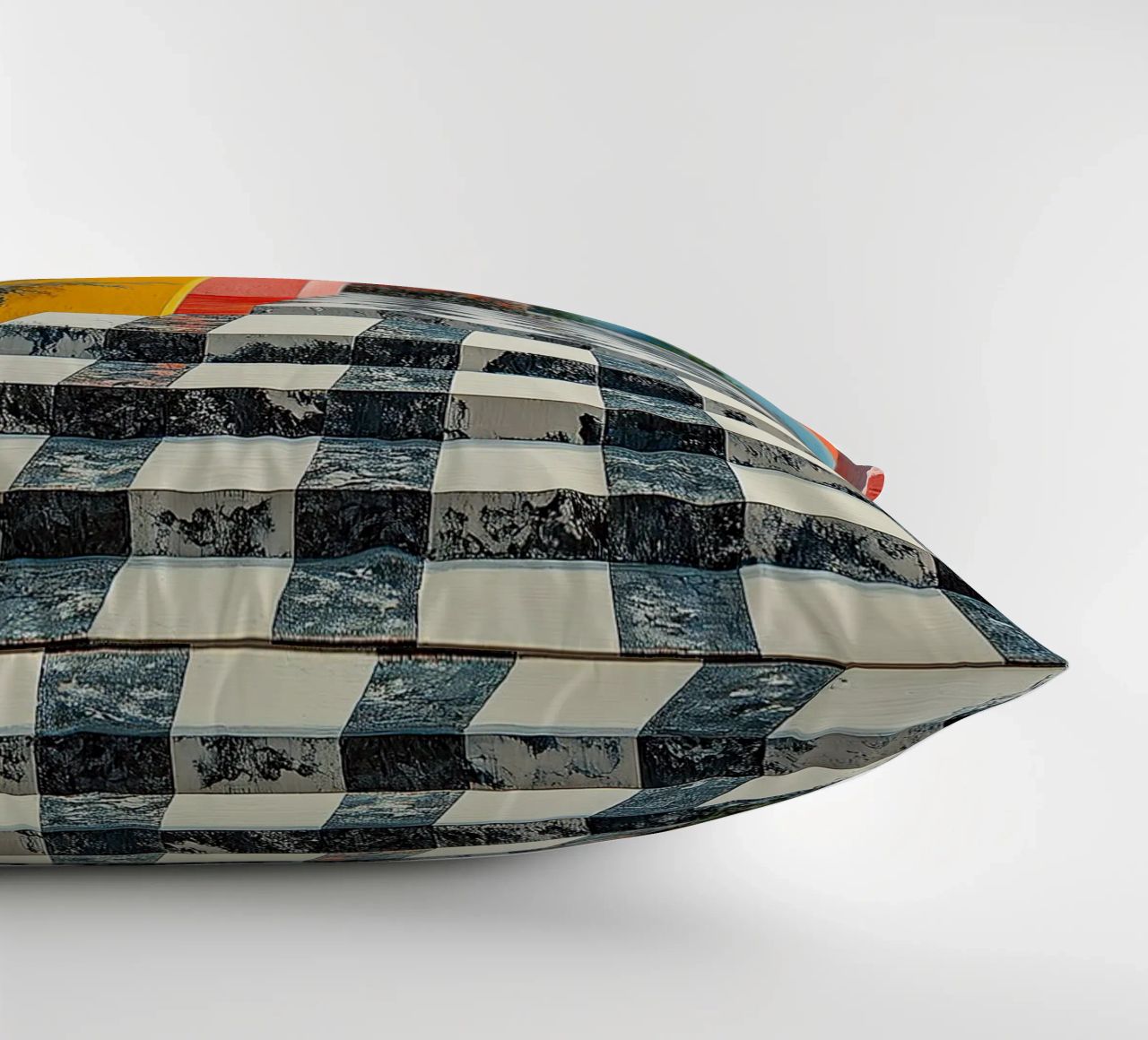 Surrealism Architecture Design Geometry decorative cushion by Nikis Art Studio