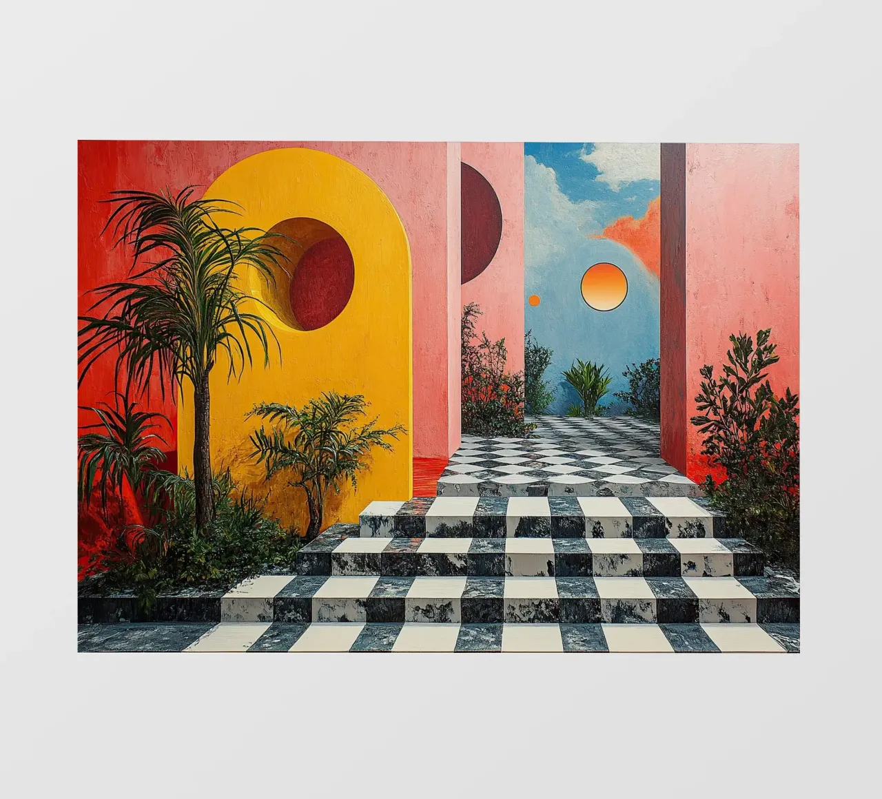 Surrealismo Architettura Design Geometria pellicola backlit da Nikis Art Studio