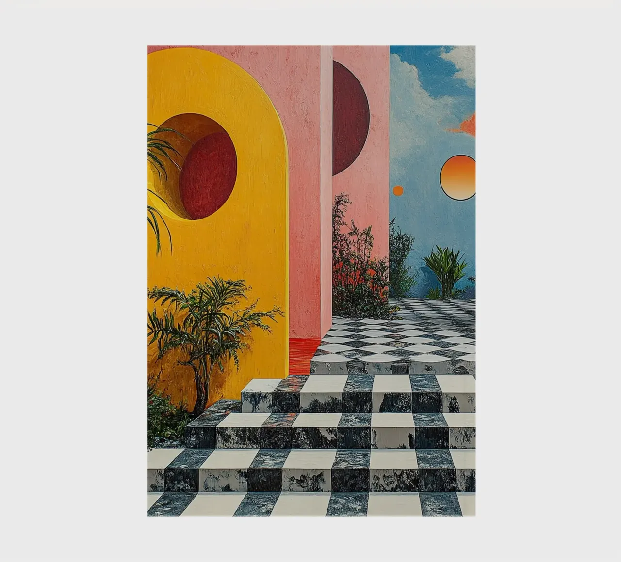 Surrealisme Architectuur Ontwerp Meetkunde notitieboek van Nikis Art Studio