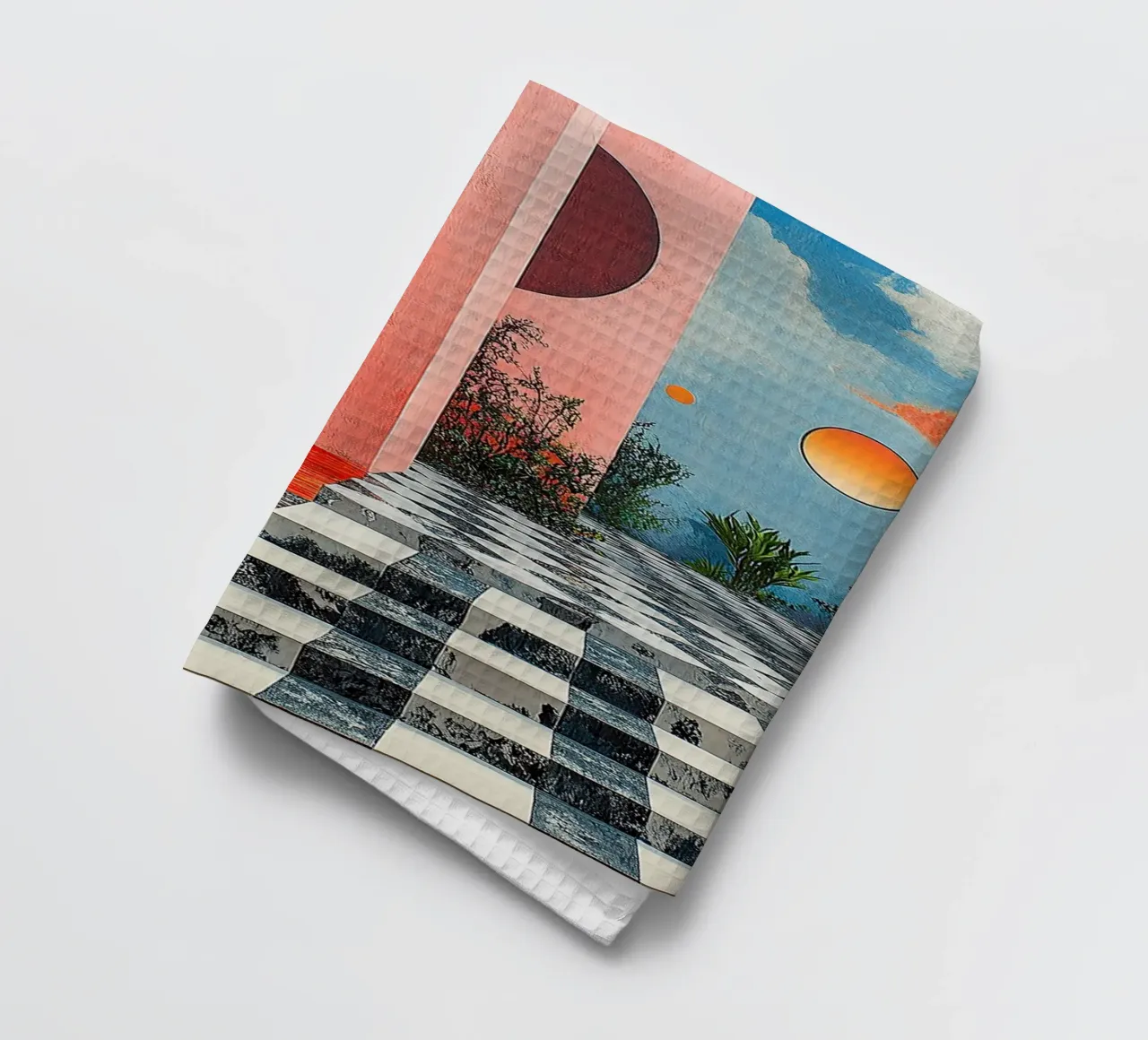 Surréalisme Architecture Design Géométrie torchon de Nikis Art Studio