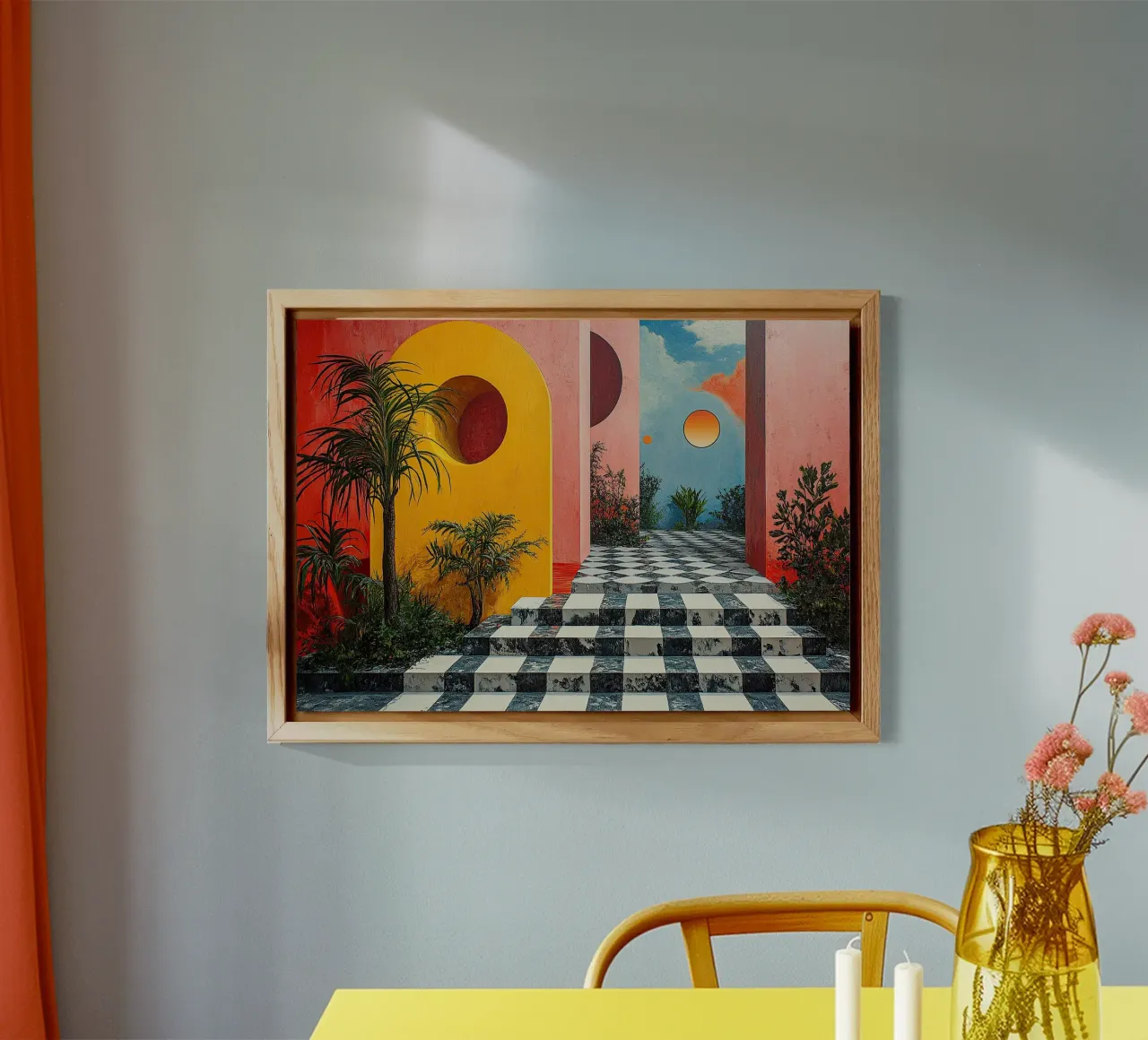 Surrealismo Architettura Design Geometria pannello forex da Nikis Art Studio