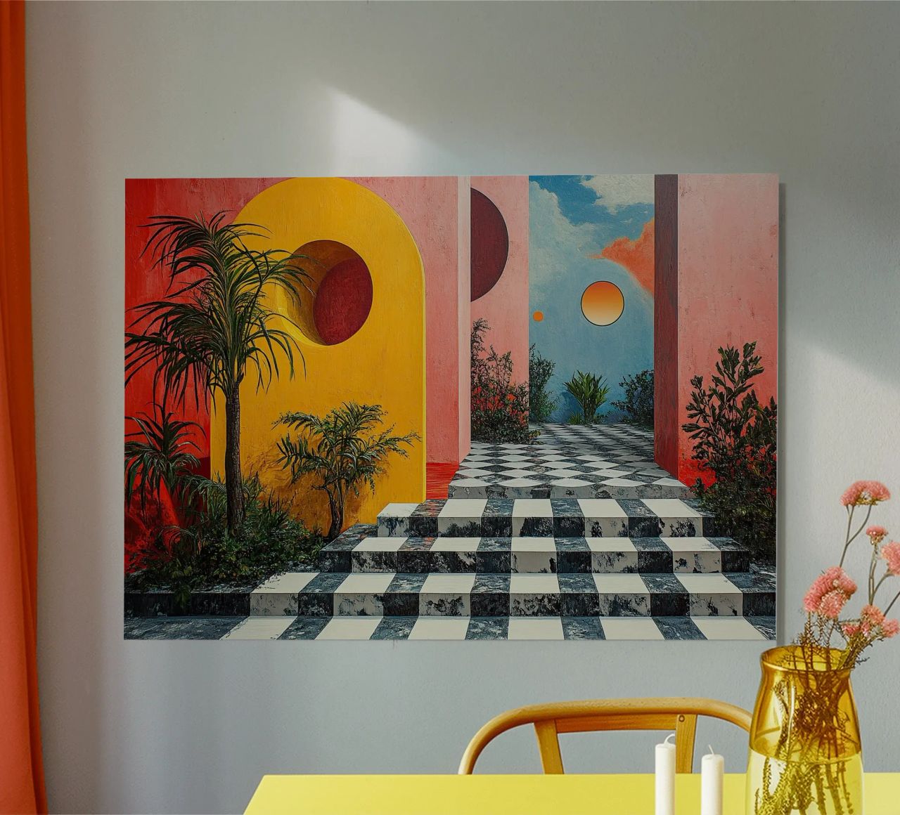 Surrealism Architecture Design Geometry alu-dibond by Nikis Art Studio