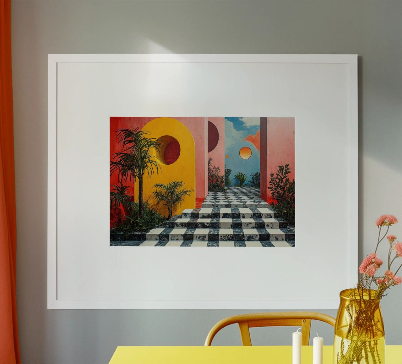 Surrealism Architecture Design Geometry poster by Nikis Art Studio