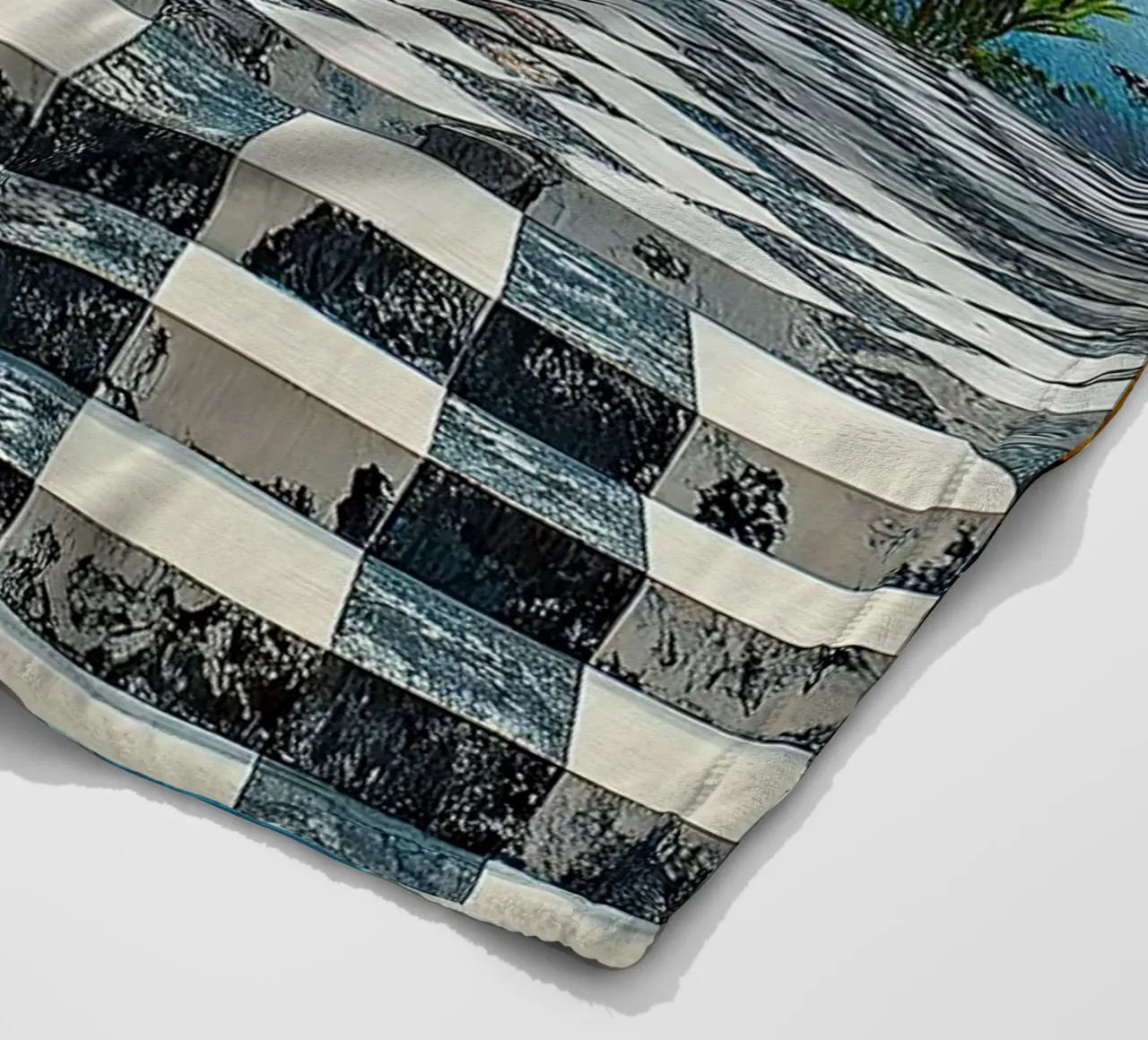 Surrealismus Architektur Design Geometrie Fleecedecke von Nikis Art Studio