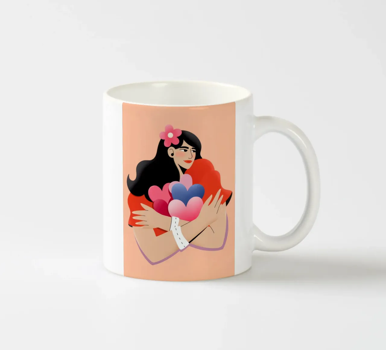 Bouquet di palloncini a cuore tazza in ceramica da Emery Kate