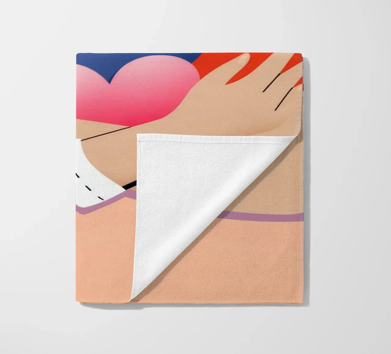 Heart Balloon Bouquet beach towel by Emery Kate