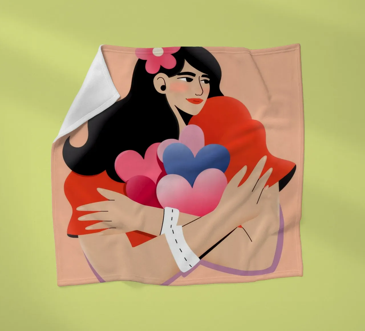 Bouquet di palloncini a cuore coperta in pile da Emery Kate