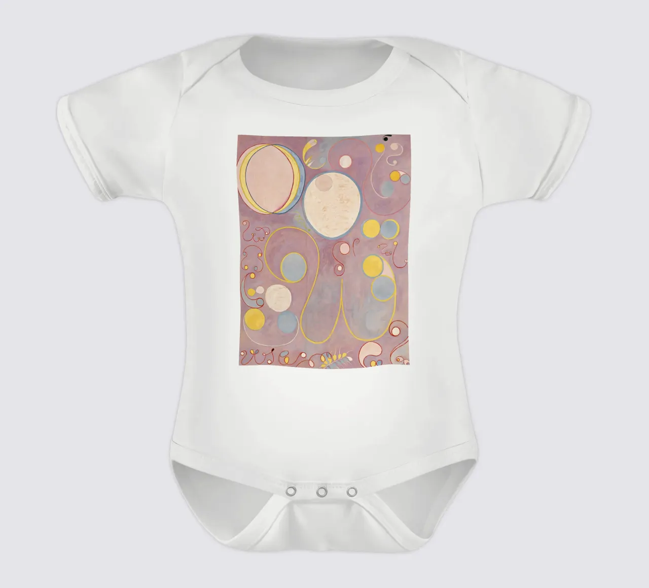 Hilma af Klint - Les dix plus grands, n° 08, L'âge adulte, groupe I body bébé de William Store