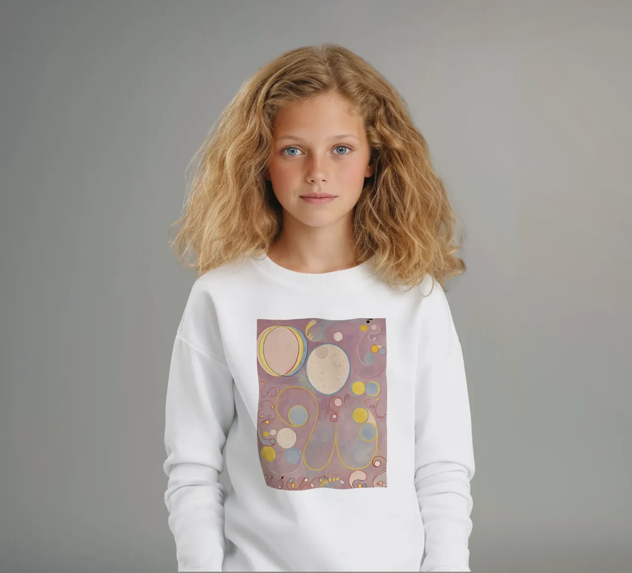 Hilma af Klint - Les dix plus grands, n° 08, L'âge adulte, groupe I sweat enfant de William Store
