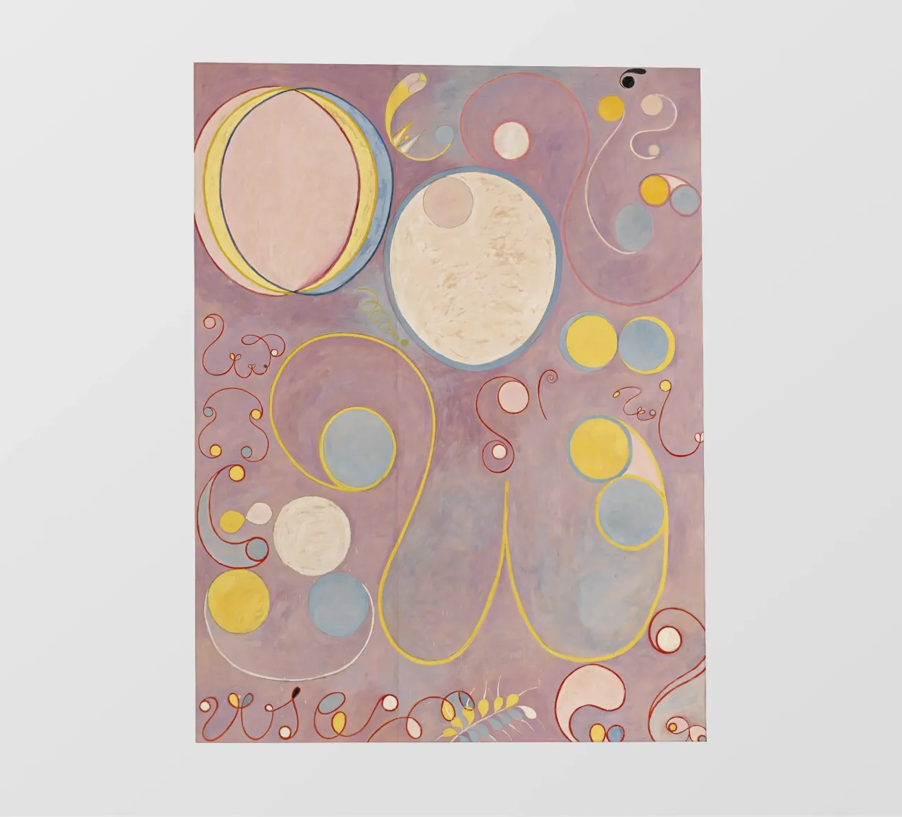 Hilma af Klint - Les dix plus grands, n° 08, L'âge adulte, groupe I bâche pvc de William Store