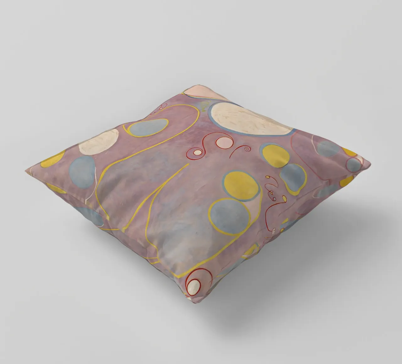 Hilma af Klint - Les dix plus grands, n° 08, L'âge adulte, groupe I coussin de William Store