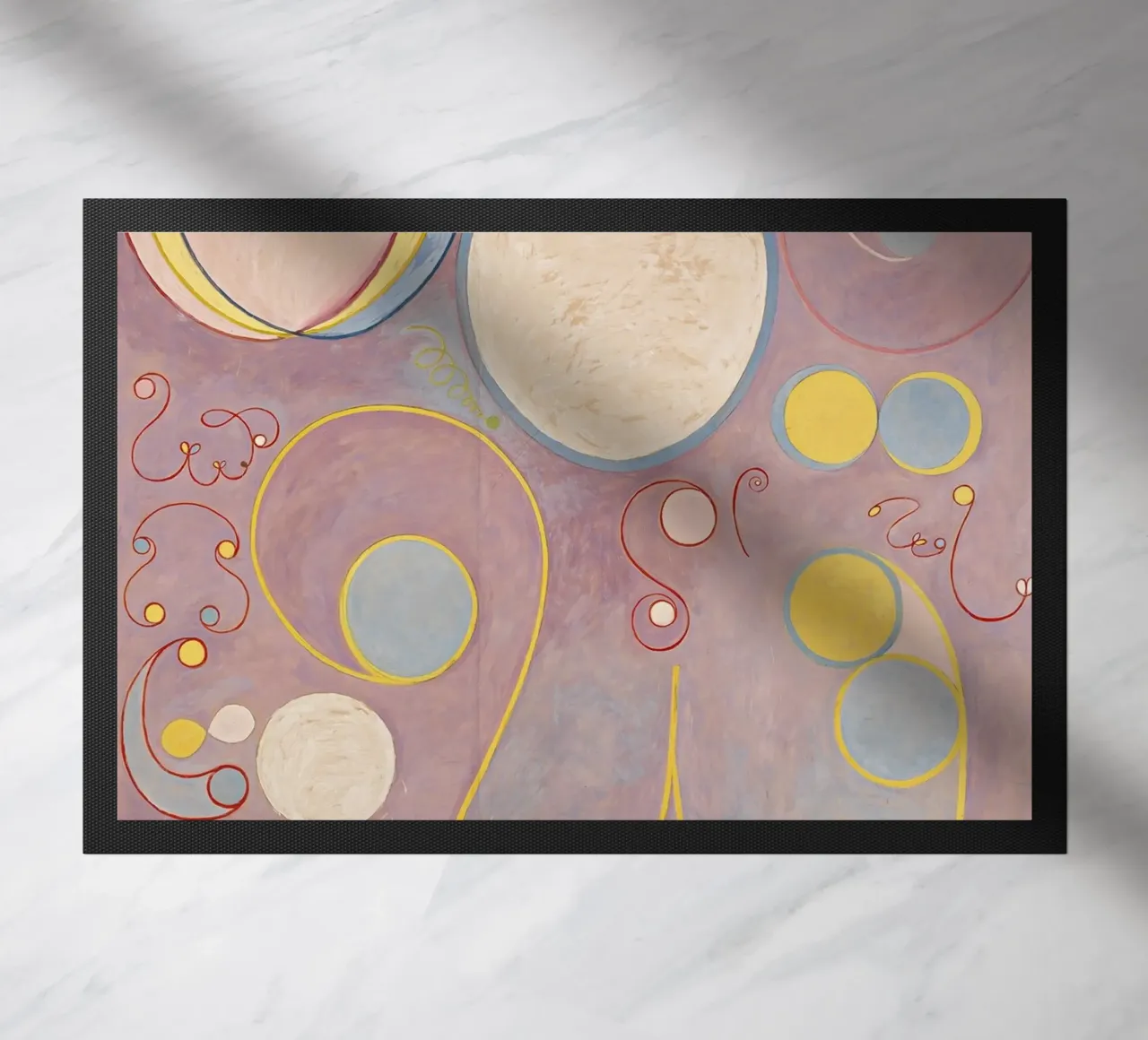 Hilma af Klint - Les dix plus grands, n° 08, L'âge adulte, groupe I paillasson de William Store