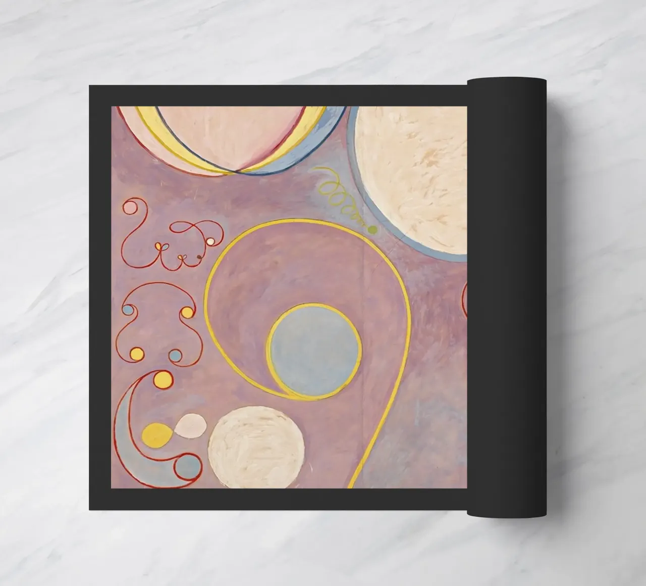 Hilma af Klint - Les dix plus grands, n° 08, L'âge adulte, groupe I paillasson de William Store