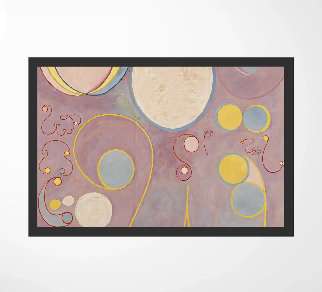 Hilma af Klint - Les dix plus grands, n° 08, L'âge adulte, groupe I paillasson de William Store