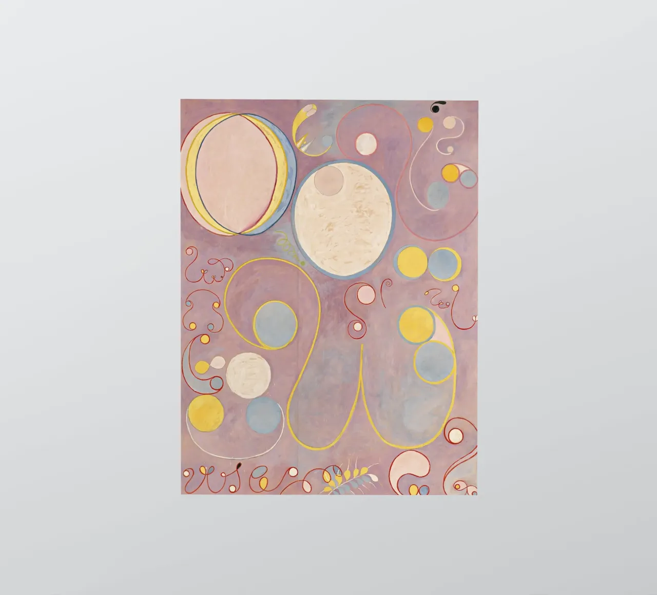 Hilma af Klint - Les dix plus grands, n° 08, L'âge adulte, groupe I autocollant de William Store