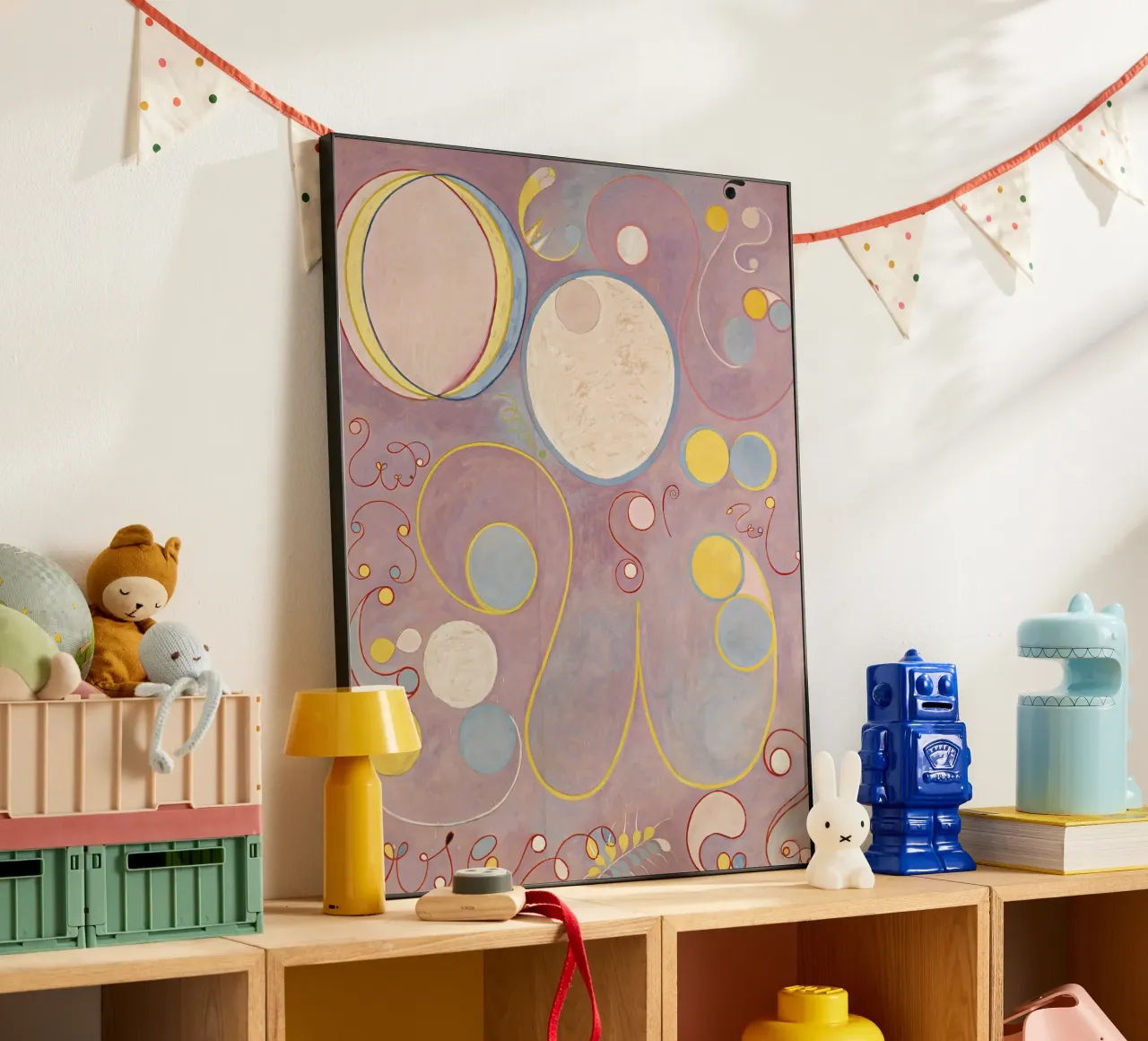 Hilma af Klint - Les dix plus grands, n° 08, L'âge adulte, groupe I alu dibond de William Store