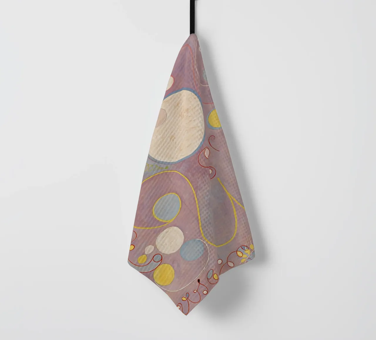 Hilma af Klint - Les dix plus grands, n° 08, L'âge adulte, groupe I torchon de William Store