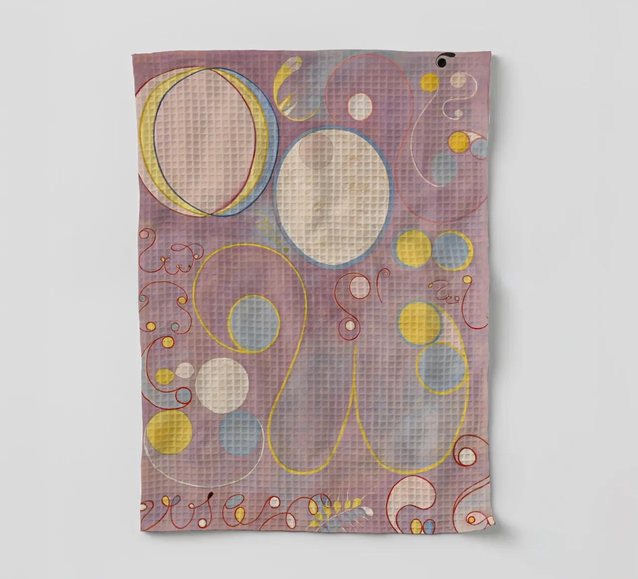 Hilma af Klint - Les dix plus grands, n° 08, L'âge adulte, groupe I torchon de William Store