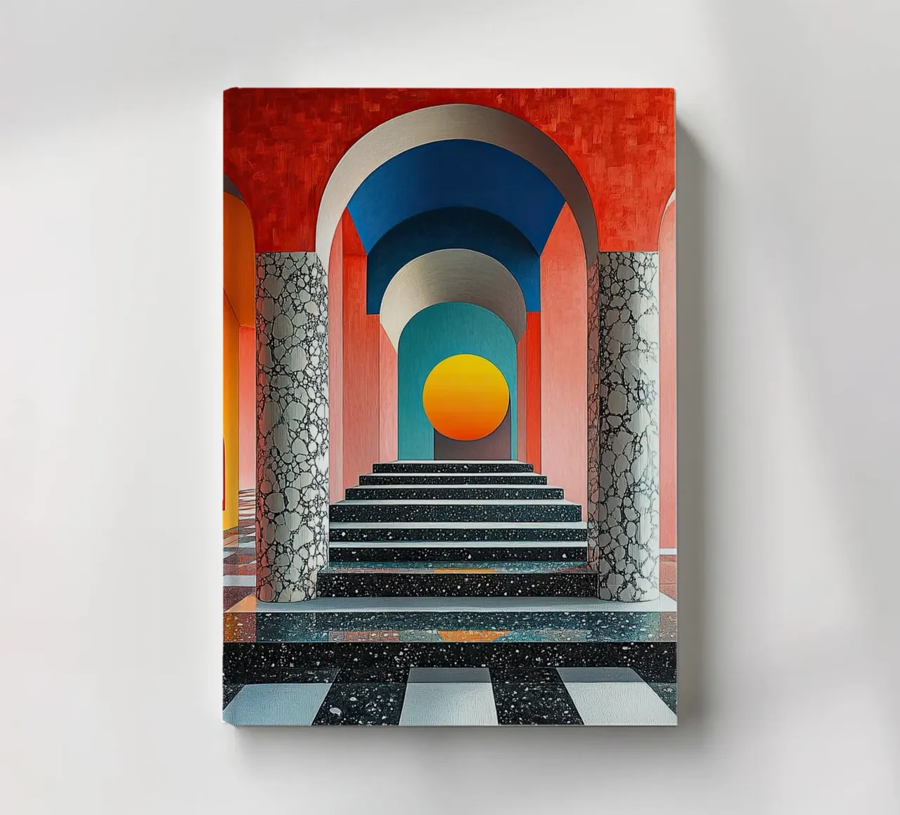 Surrealism Architecture Design Geometry notebook by Nikis Art Studio