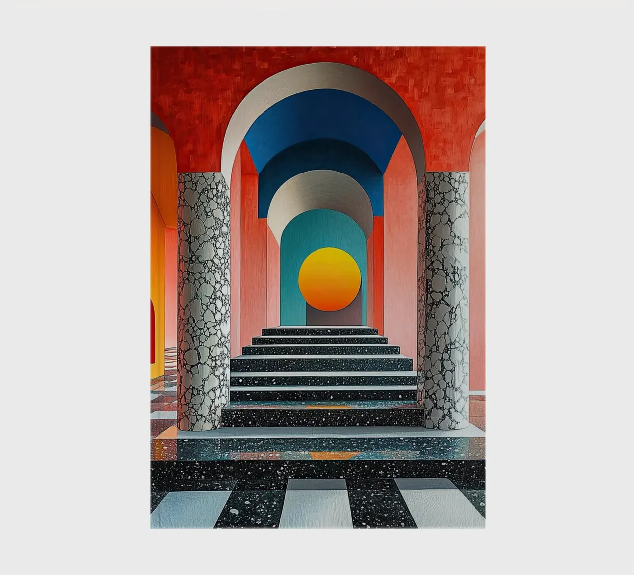 Surrealism Architecture Design Geometry notebook by Nikis Art Studio