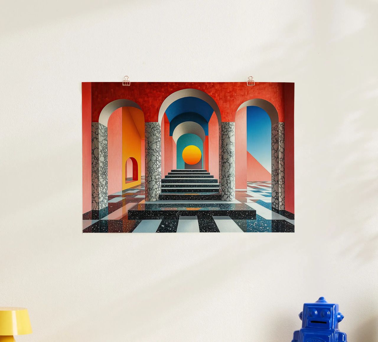 Surrealism Architecture Design Geometry poster by Nikis Art Studio