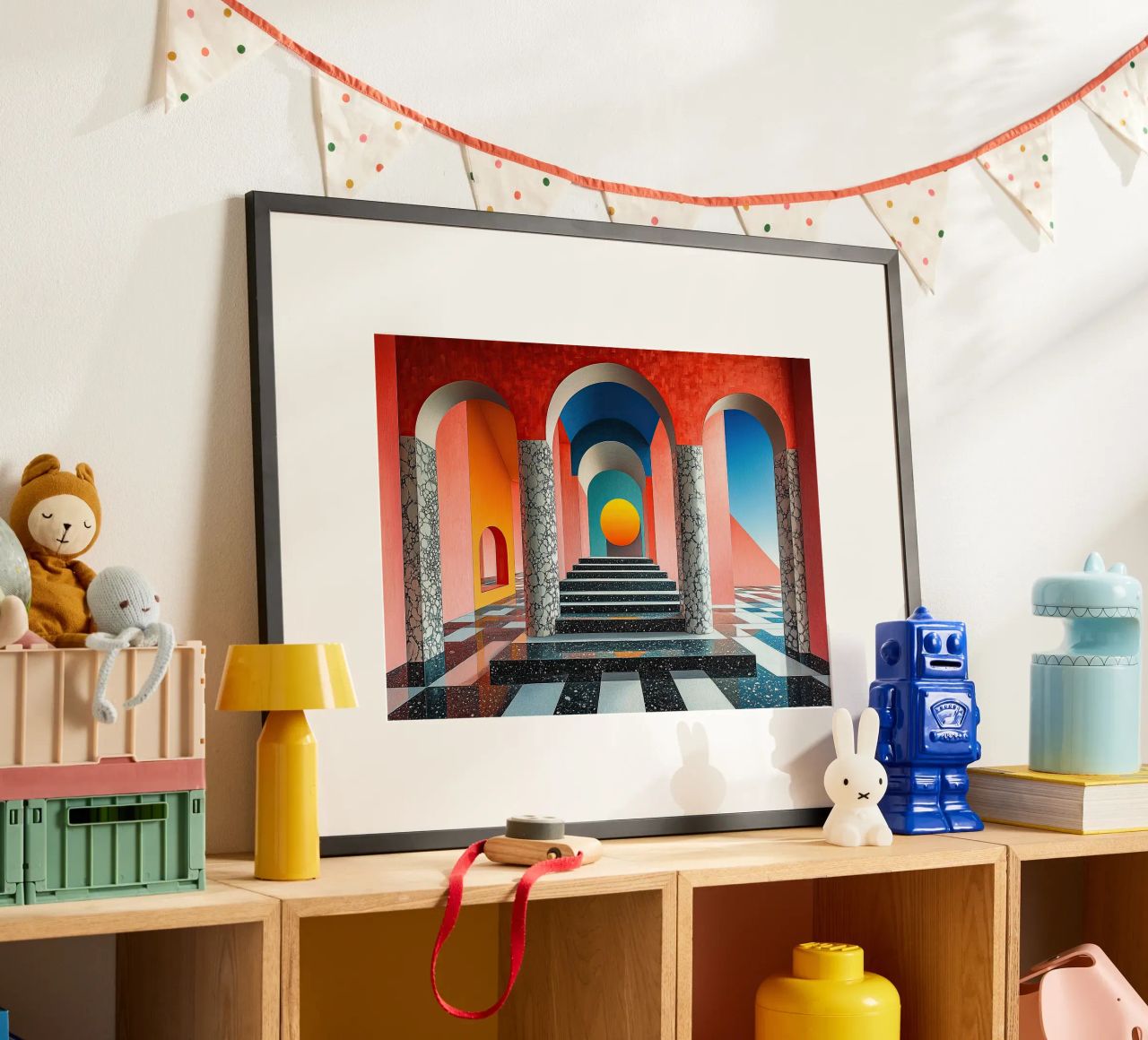Surrealism Architecture Design Geometry poster by Nikis Art Studio