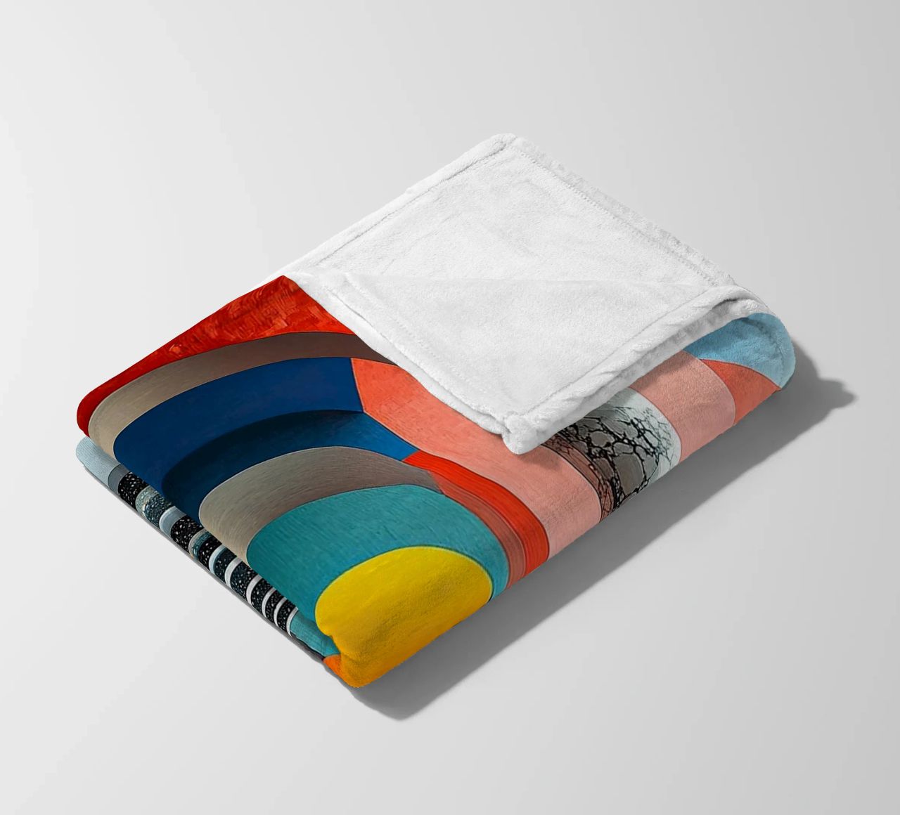 Surrealism Architecture Design Geometry fleece blanket by Nikis Art Studio
