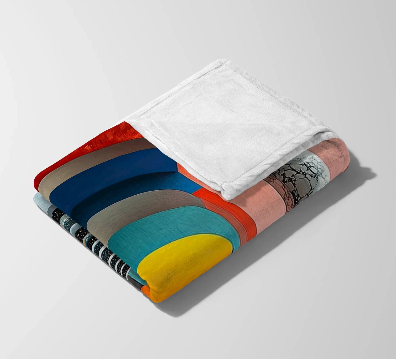 Surrealism Architecture Design Geometry fleece blanket by Nikis Art Studio