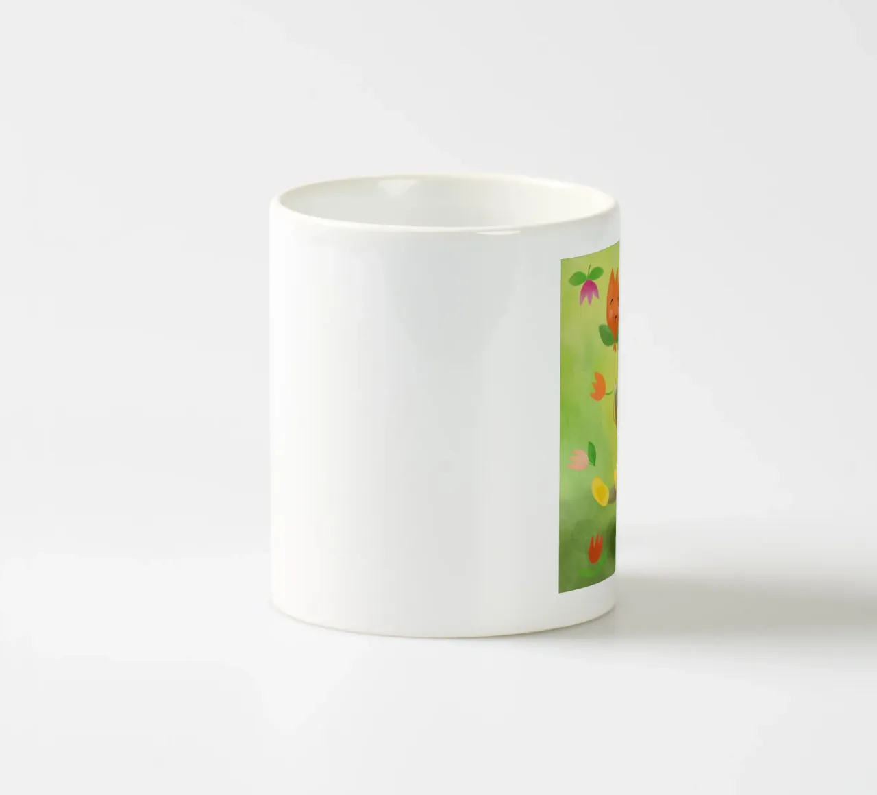 Fröhlicher Elefant - Spring Vibes Keramik Tasse von Honigbrombeere
