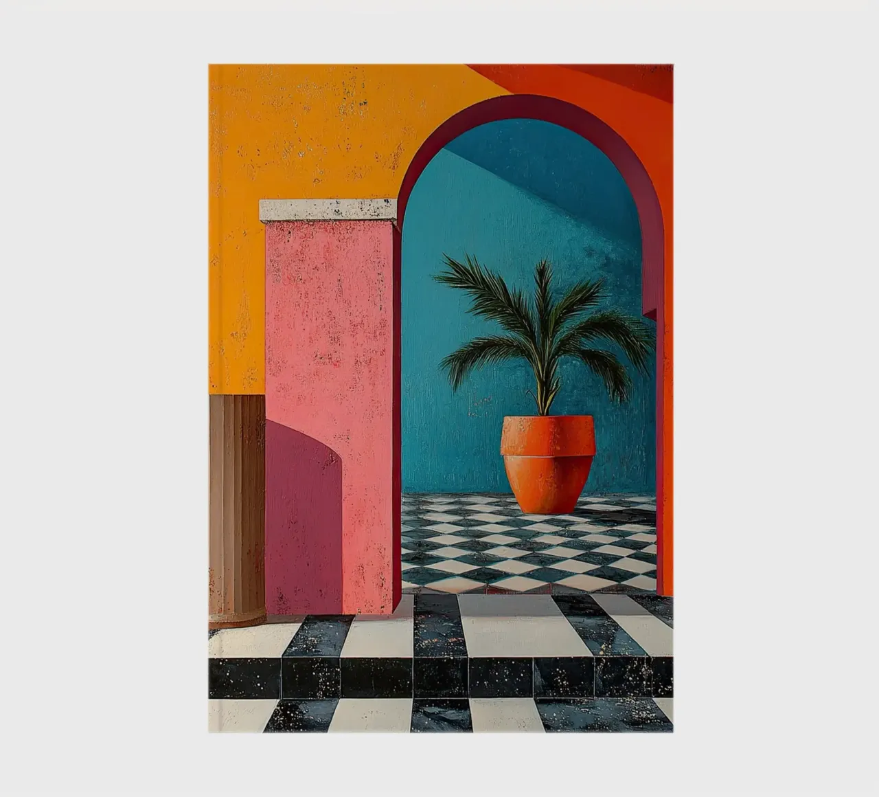 Surrealism Architecture Design Geometry notebook by Nikis Art Studio