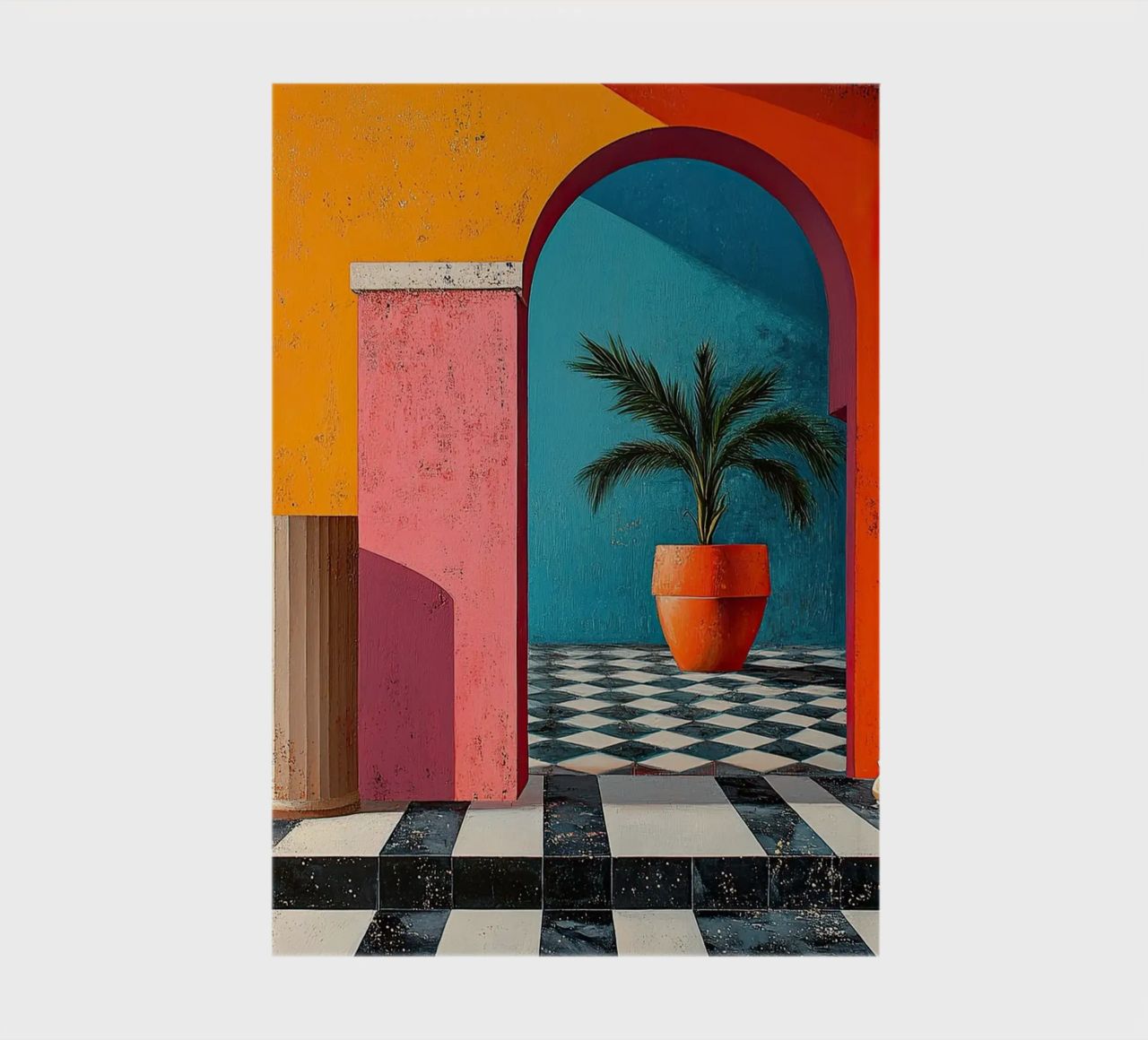 Surrealism Architecture Design Geometry notebook by Nikis Art Studio