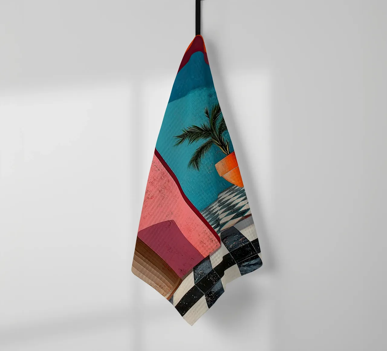 Surréalisme Architecture Design Géométrie torchon de Nikis Art Studio