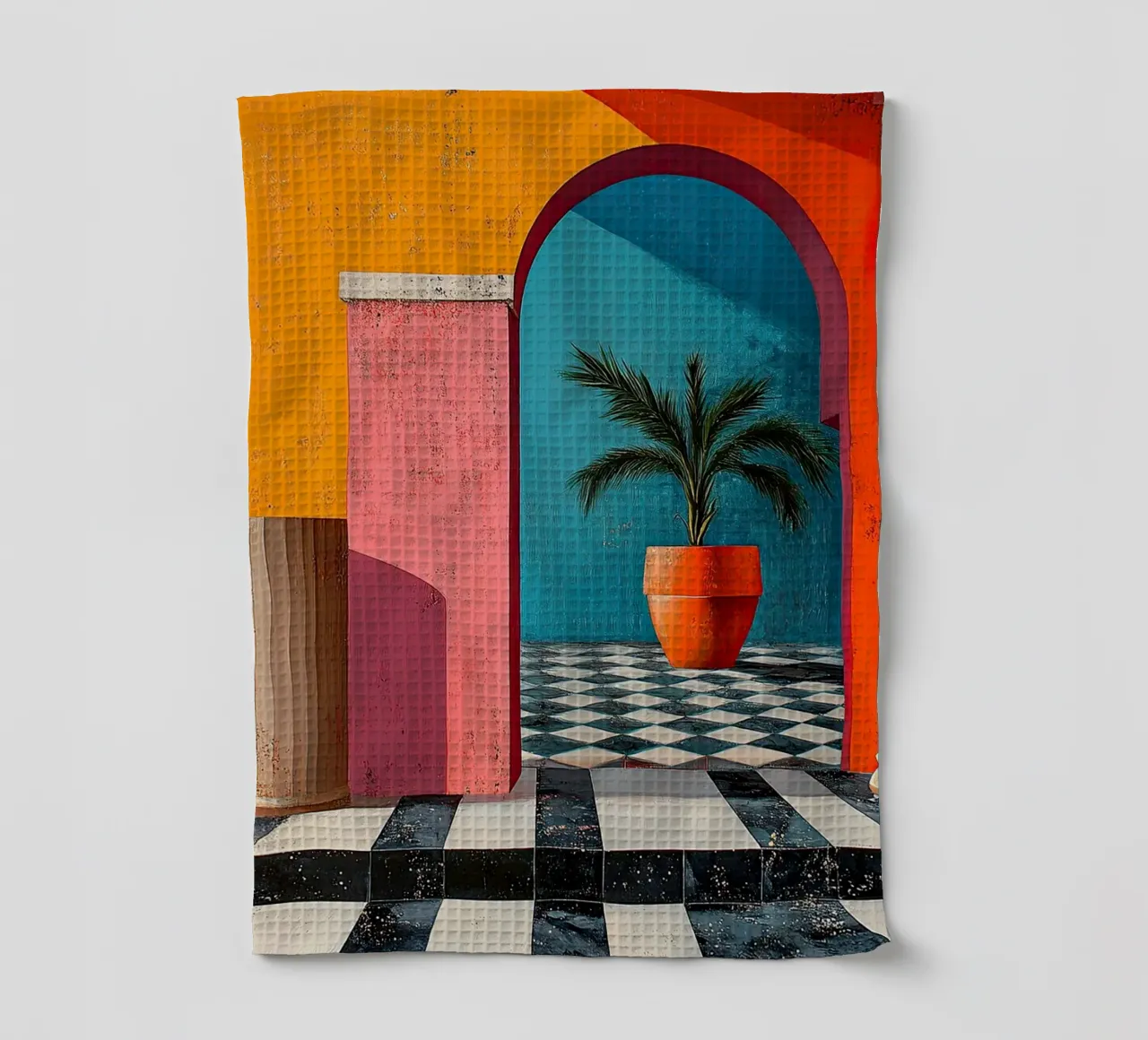 Surréalisme Architecture Design Géométrie torchon de Nikis Art Studio