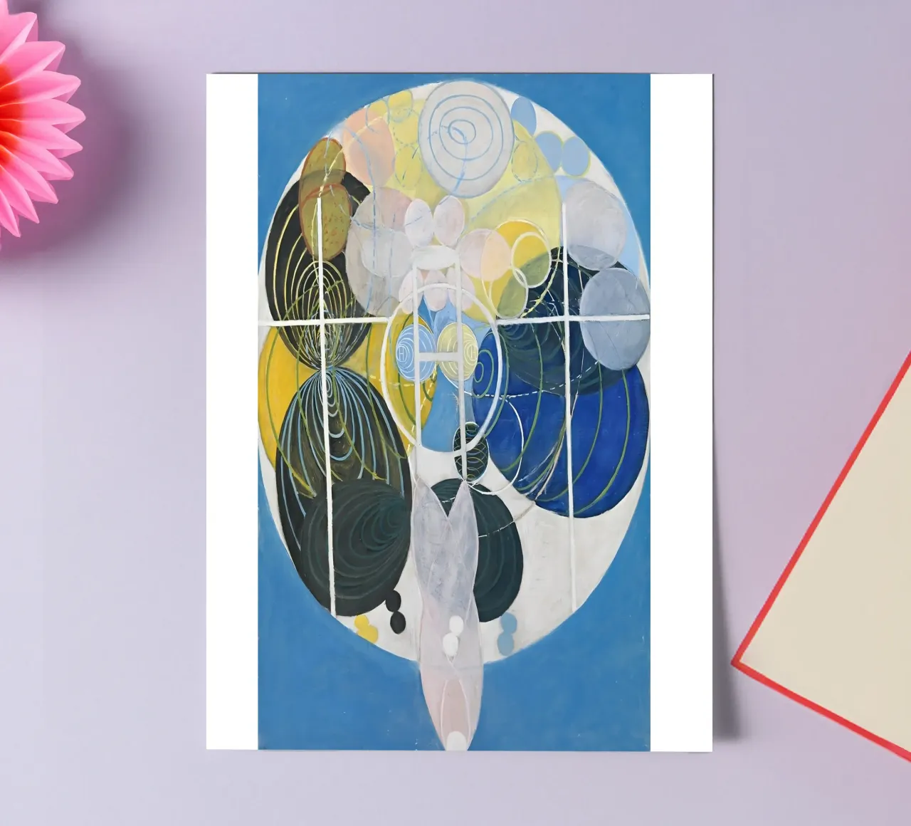 Hilma Af Klint - Les grandes figures, n° 5, groupe II planche autocollant de William Store