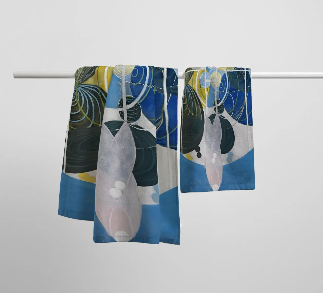 Hilma Af Klint - Les grandes figures, n° 5, groupe II serviette de bain de William Store