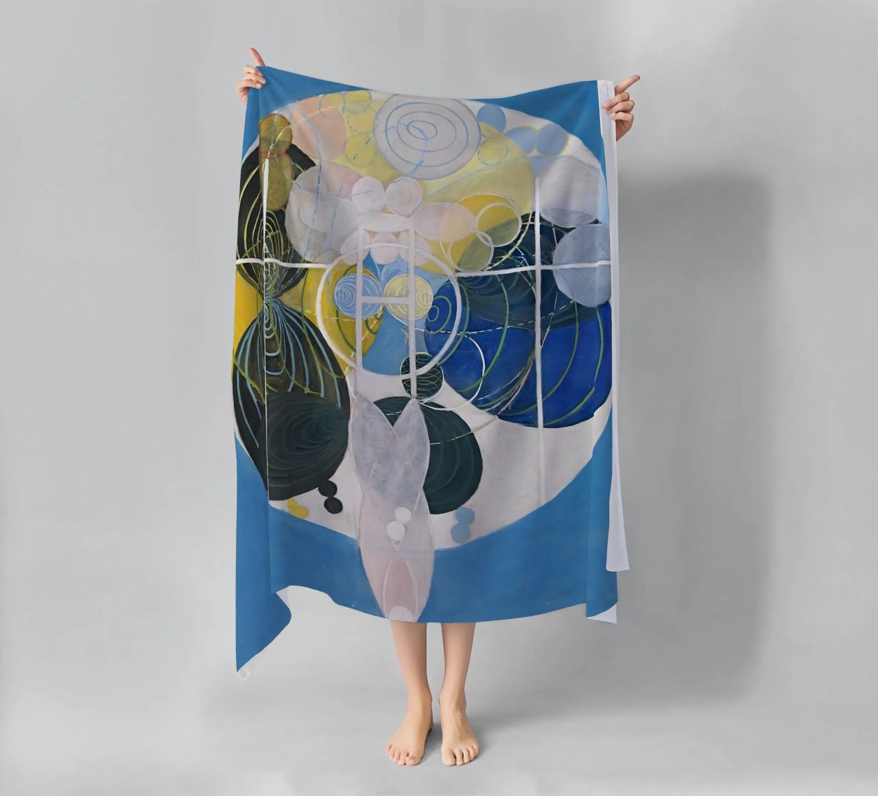 Hilma Af Klint - Dipinti di grandi figure, n. 5, gruppo II telo mare da William Store