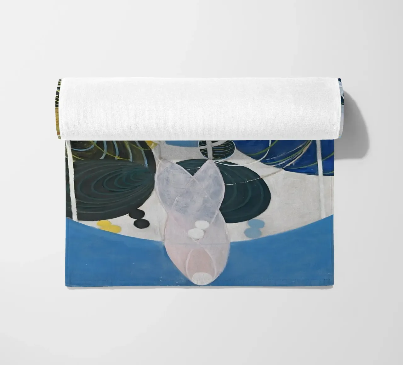 Hilma Af Klint - De grote figuur schilderijen, nr. 5, Groep II strandhanddoek van William Store