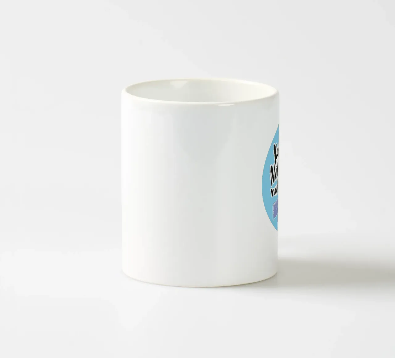 Kein Millimeter nach rechts tazza in ceramica da Brushmeetspaper