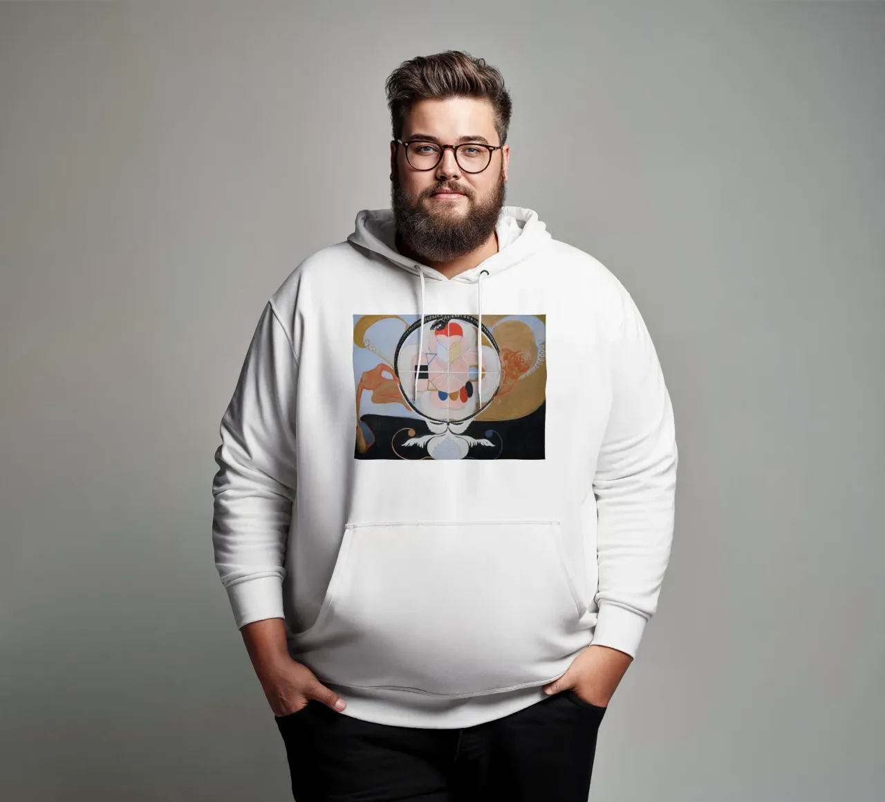 Hilma af Klint Evolution, n° 13, groupe VI sweat à capuche de William Store