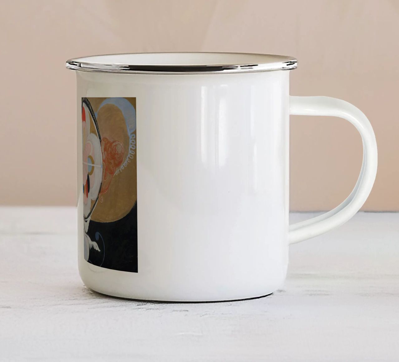 Evoluzione di Hilma af Klint, n. 13, Gruppo VI tazza in smalto da William Store