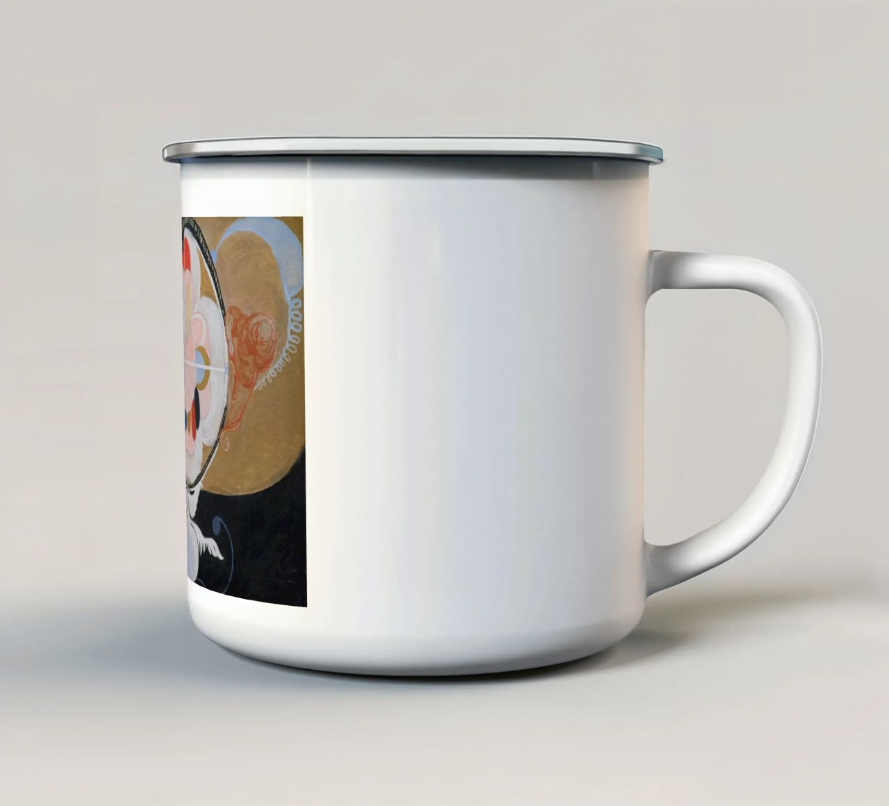 Evoluzione di Hilma af Klint, n. 13, Gruppo VI tazza in smalto da William Store