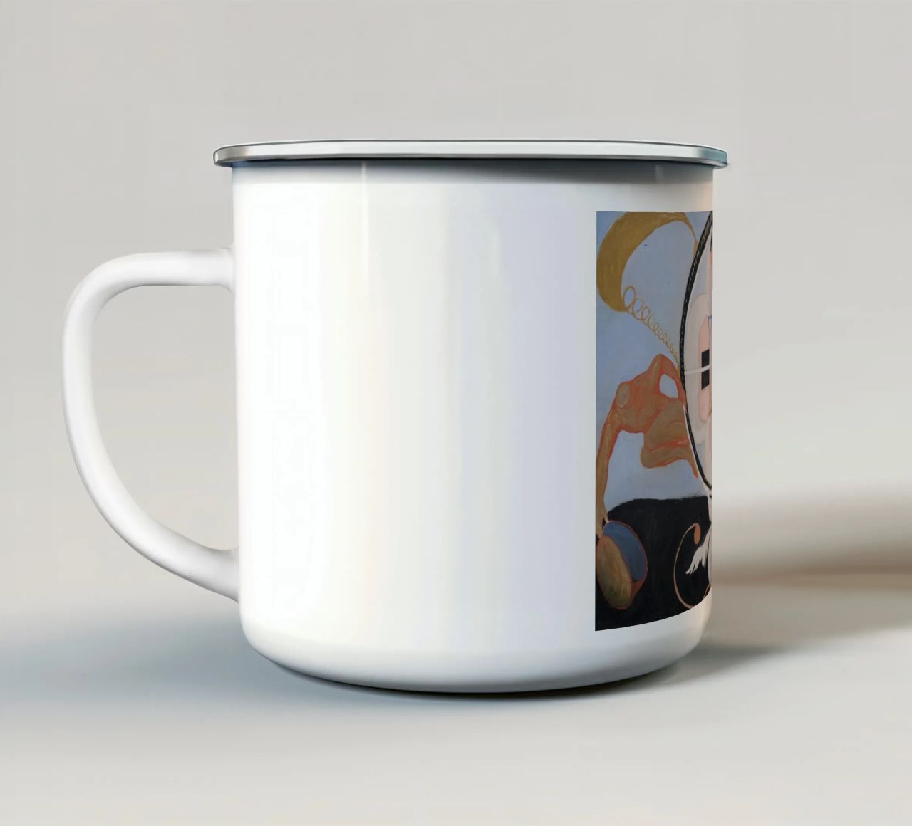 Evoluzione di Hilma af Klint, n. 13, Gruppo VI tazza in smalto da William Store
